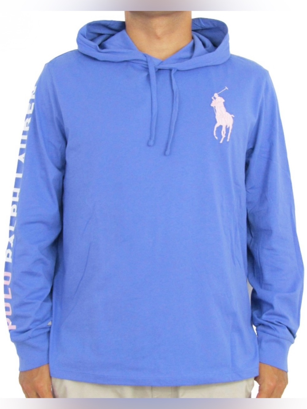 NEW Polo Ralph Lauren Men’s Big Pony Embroidered Hoodie Size XL Lightweight